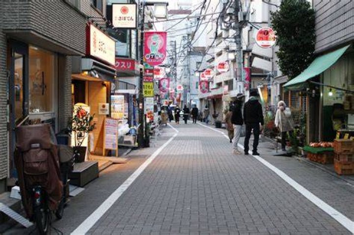 西川口の飲食店が並ぶ中華街的な通り